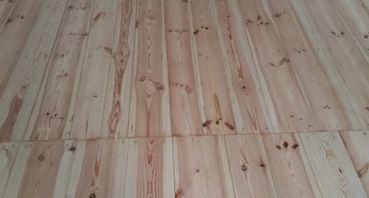 Шліфування дощатої підшоги 3 шарове лакування водним лаком