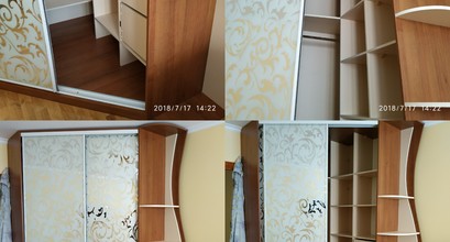Шафа купе кутова 1400/1400/2400