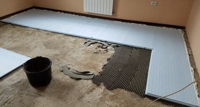 Монтаж електро теплої підлоги
