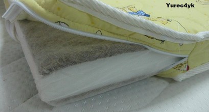 чохол на дитячий матрац з бязі на змійці