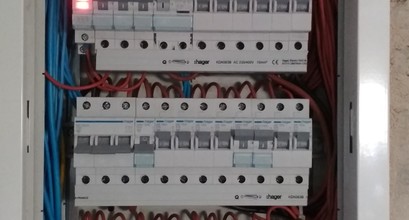 Монтаж щитка на 36 позицій