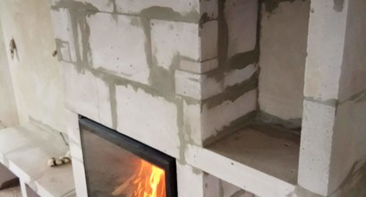 Встановлення каміну повітряного опалення 