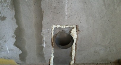 Повітряний камін з автоматикою та півтряними каналами