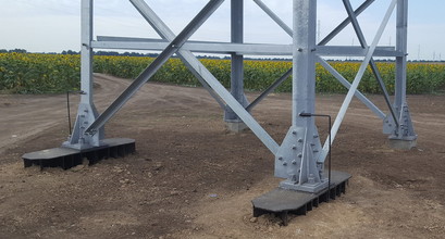 Рабочие чертежи площадки обслуживания + балка + часть стойки