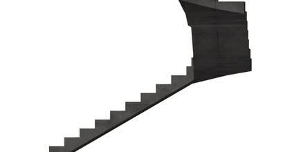 Проект бетонной лестницы в частный дом с разверткой опалубки