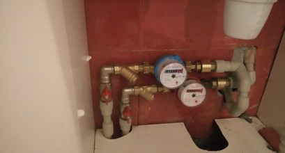Монтаж водомірного вузла