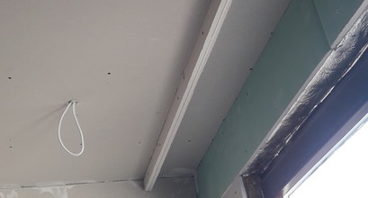 Роботи по встановленню гіпсокартона.