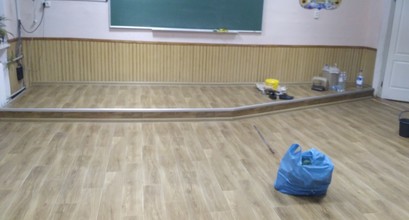 Линолеум в школе