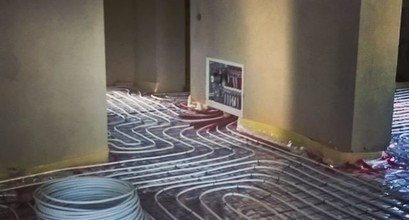 монтаж підігріву без заливки  400 м 