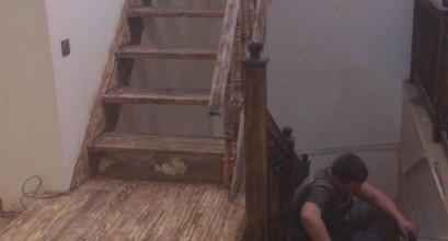 Замена старой лестницы 