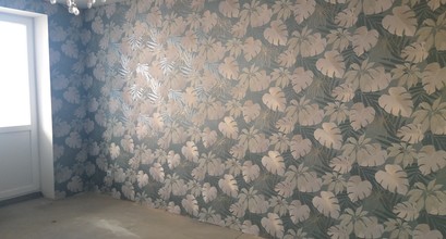 Поклейка обоев качественно 