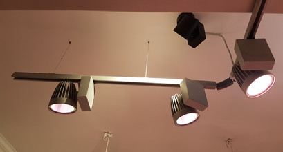 Монтаж точечного освещения