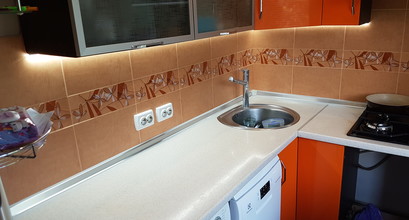 Монтаж LED-ленты над кухонным рабочим столом