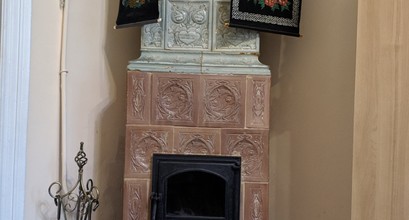 Піч камін кахельна