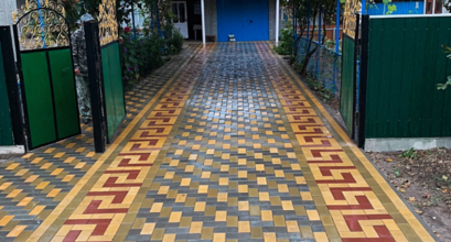 Укладка тротуарной плитки 