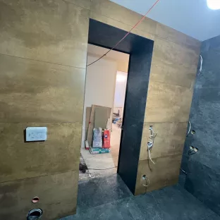 Санузел плитка 1200*600 запил 45°