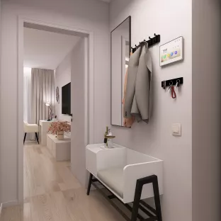 ЖК «Молодість». Дизайн передпокою. Ірпінь