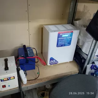 подключел стабилизатор и UPS