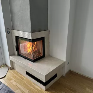 Камін кутовий 