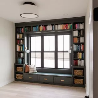 Створення м'якого підвіконня з бібліотекою