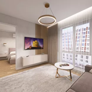 ЖК «Оксфорд». Кухня-вітальня 