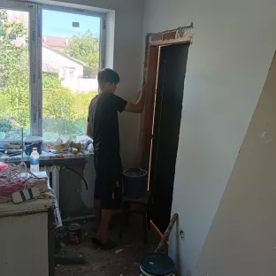 Обои .шпаклёвка откосы